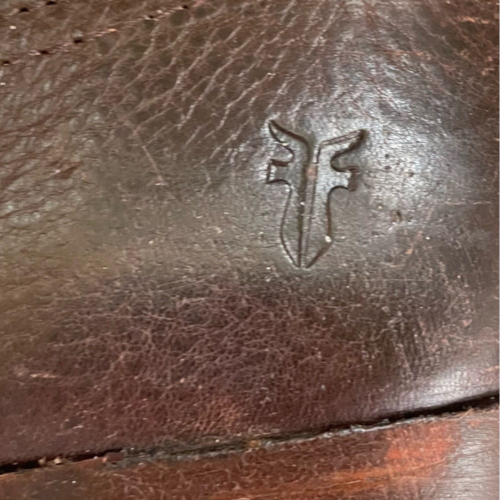 Frye Boots Jane Tall Cuff size 8.5 rich brown leather heeled boots - Picture 10 of 12